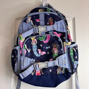 Pottery Barn Kids Mackenzie Navy Mermaids Backpack